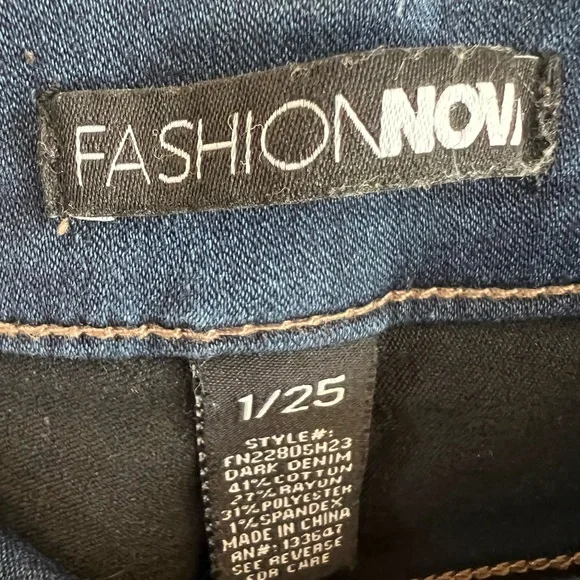 High Waisted Skinny Jeans Blue + Washed Black Stretch Size 25 - Picture 3 of 7